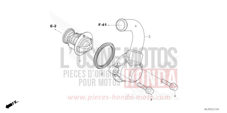 THERMOSTAT for Hornet 500 GRAND PRIX RED (R380) from 2024